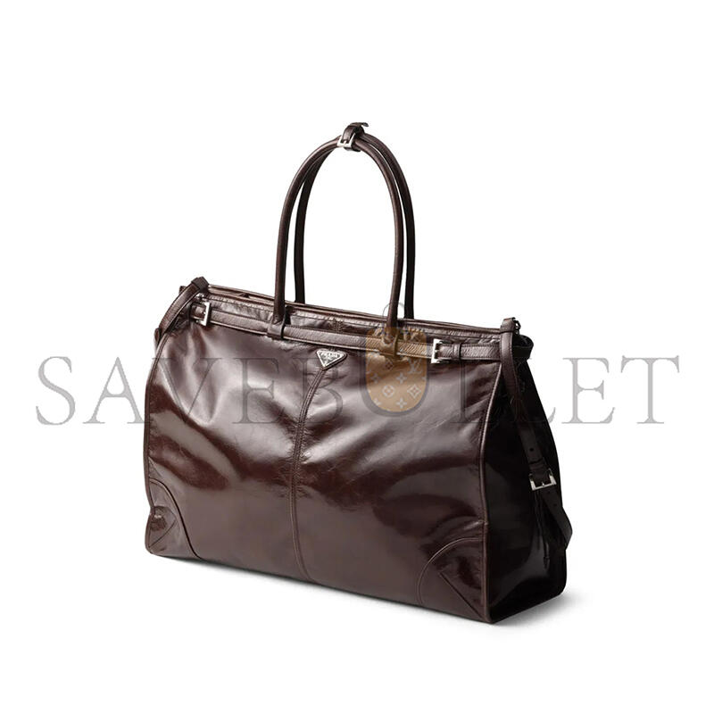 PRADA BONNIE LEATHER TOTE BAG 2VG128 (50*36*17cm)